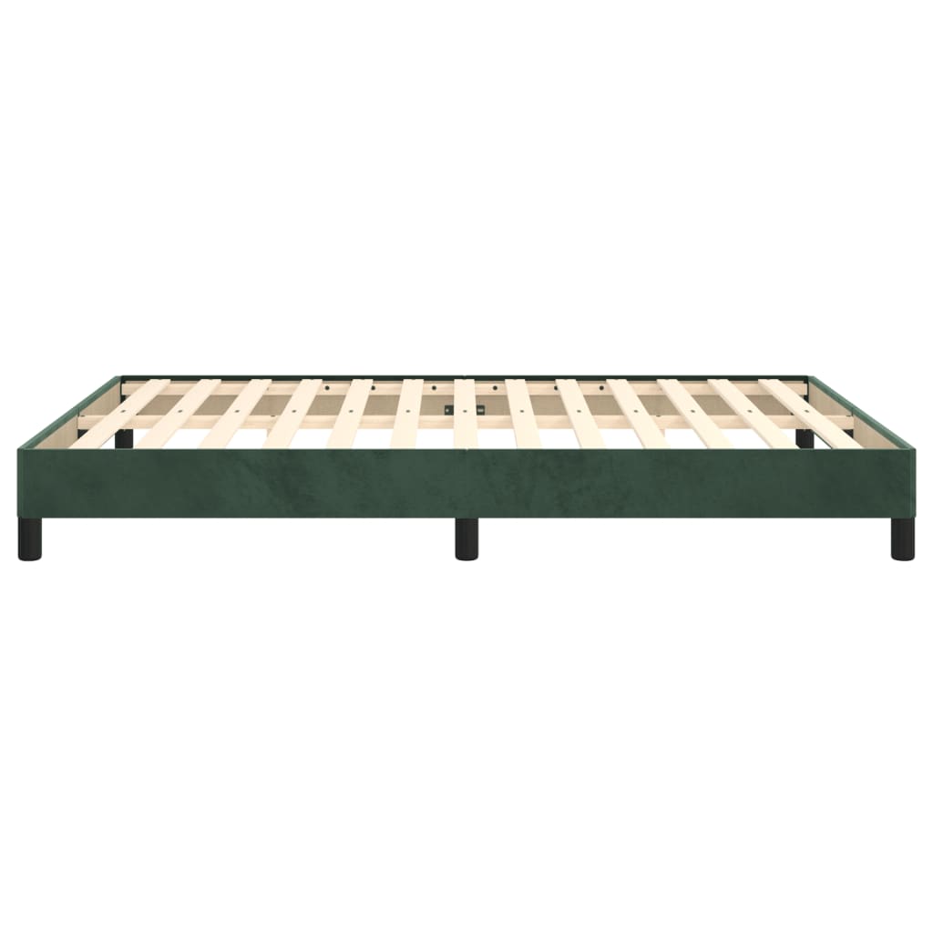 Bedframe Fluweel Donkergroen 140 x 200 cm 25 cm
