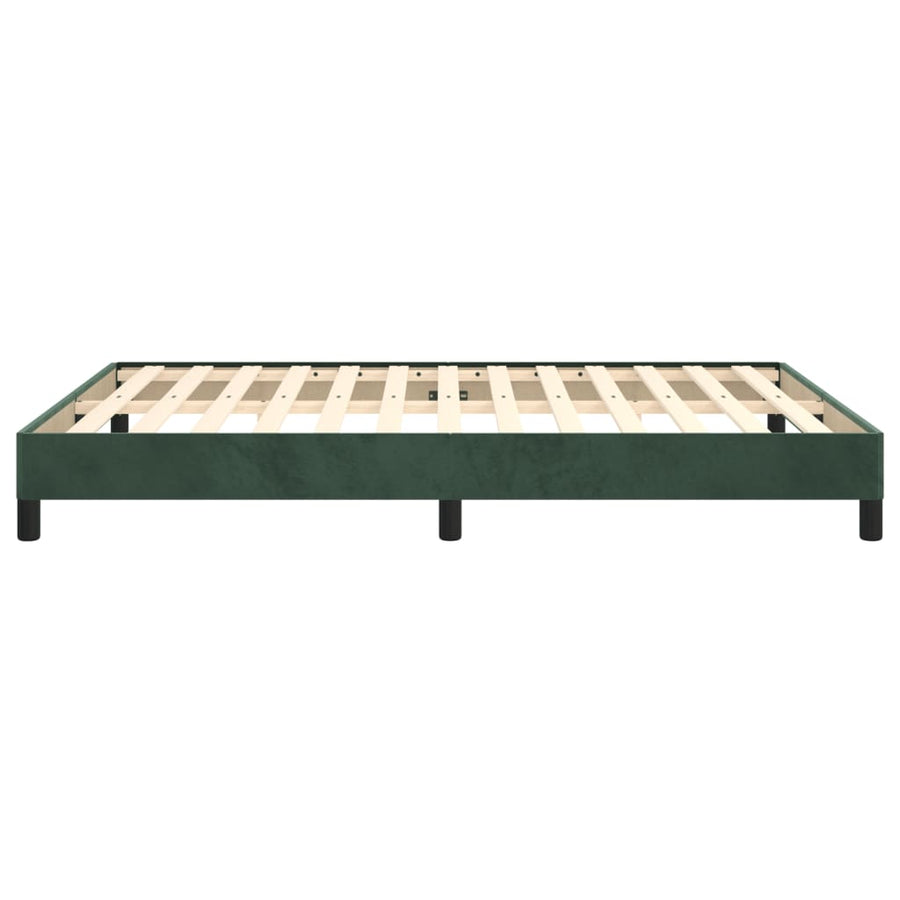 Bedframe Fluweel Donkergroen 140 x 200 cm 25 cm