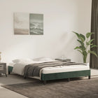 Bedframe 140x200 cm fluweel donkergroen