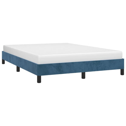 Bedframe Fluweel Donkerblauw 140 x 200 cm 25 cm