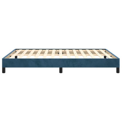 Bedframe Fluweel Donkerblauw 140 x 200 cm 25 cm