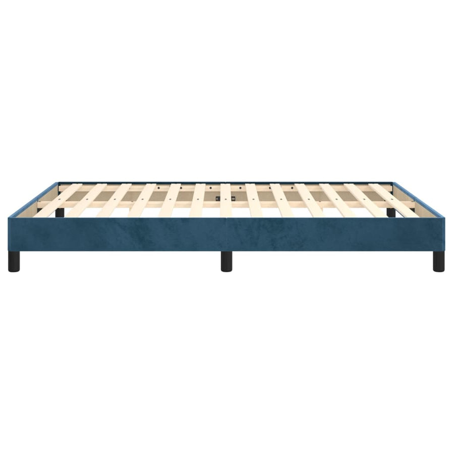Bedframe Fluweel Donkerblauw 140 x 200 cm 25 cm