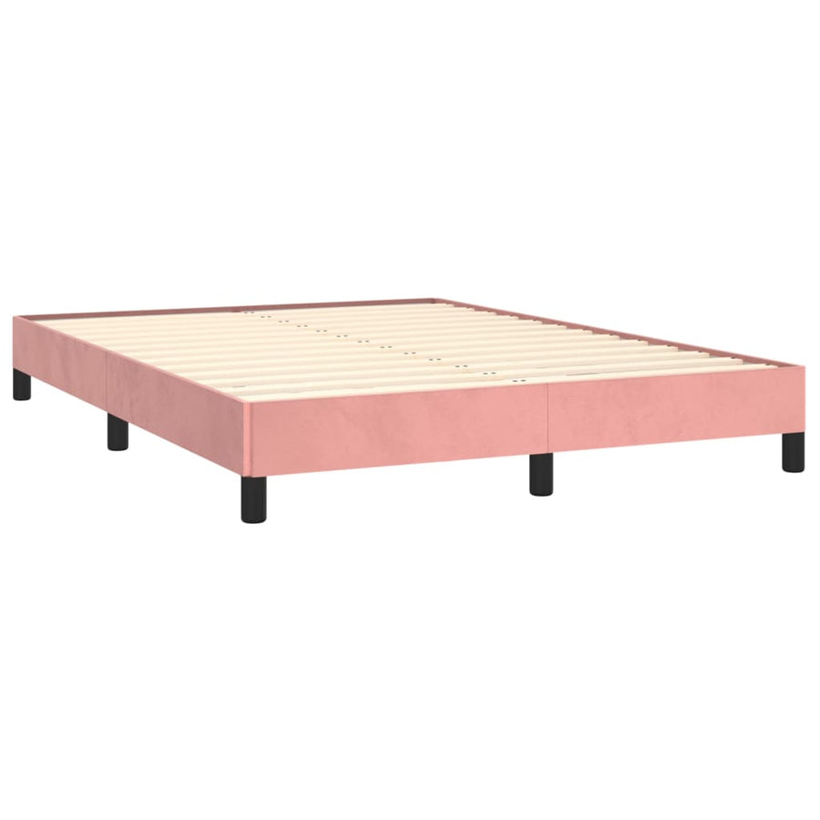 Bedframe Fluweel Roze 140 x 200 cm 25 cm