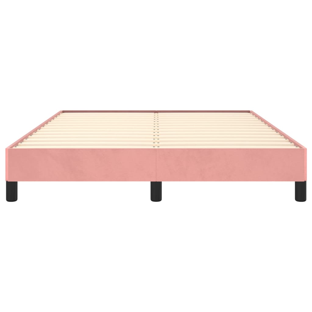 Bedframe Fluweel Roze 140 x 200 cm 25 cm