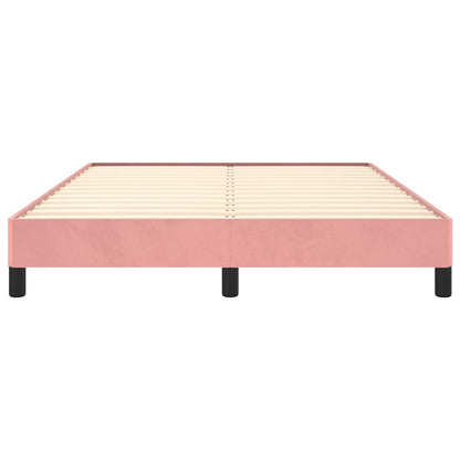 Bedframe Fluweel Roze 140 x 200 cm 25 cm
