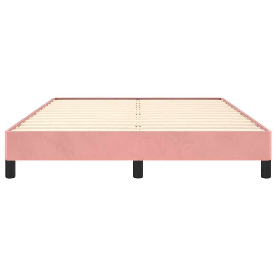 Bedframe Fluweel Roze 140 x 200 cm 25 cm