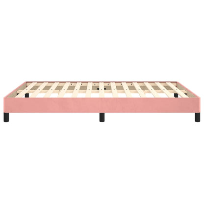 Bedframe Fluweel Roze 140 x 200 cm 25 cm