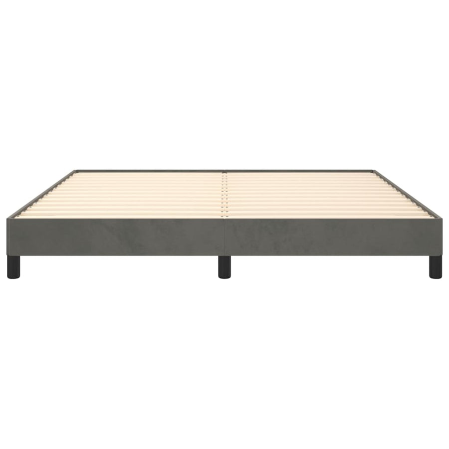 Bedframe Fluweel Donkergrijs 160 x 200 cm 25 cm