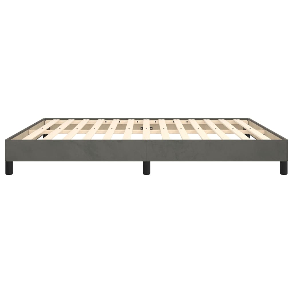 Bedframe Fluweel Donkergrijs 160 x 200 cm 25 cm
