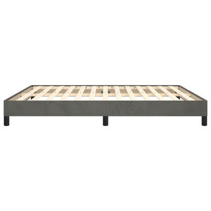 Bedframe Fluweel Donkergrijs 160 x 200 cm 25 cm