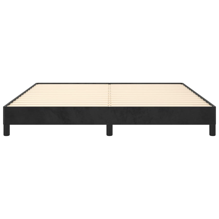 Bedframe Fluweel Zwart 160 x 200 cm 25 cm