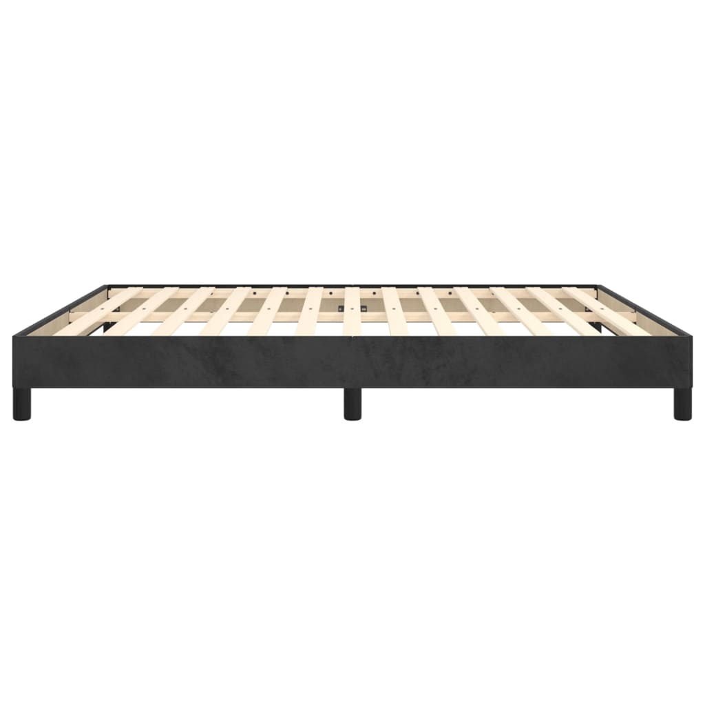 Bedframe Fluweel Zwart 160 x 200 cm 25 cm