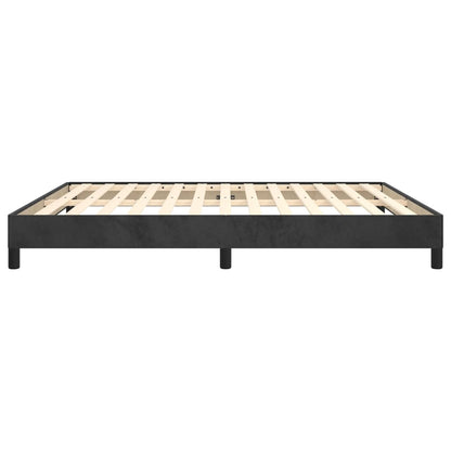 Bedframe Fluweel Zwart 160 x 200 cm 25 cm