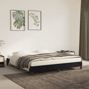 Bedframe 160x200 cm fluweel zwart