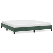 Bedframe Fluweel Donkergroen 160 x 200 cm 25 cm