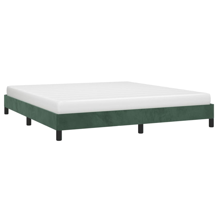 Bedframe Fluweel Donkergroen 160 x 200 cm 25 cm