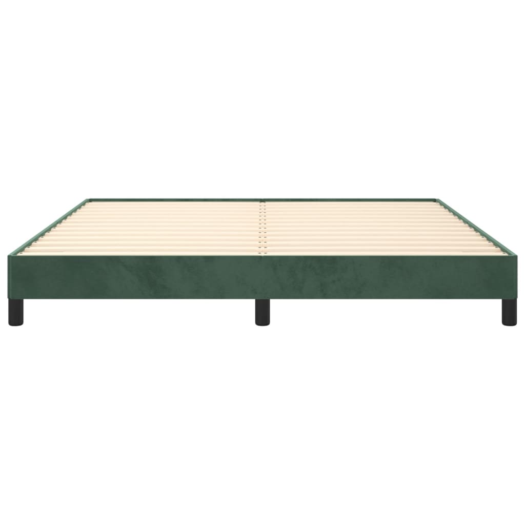Bedframe Fluweel Donkergroen 160 x 200 cm 25 cm