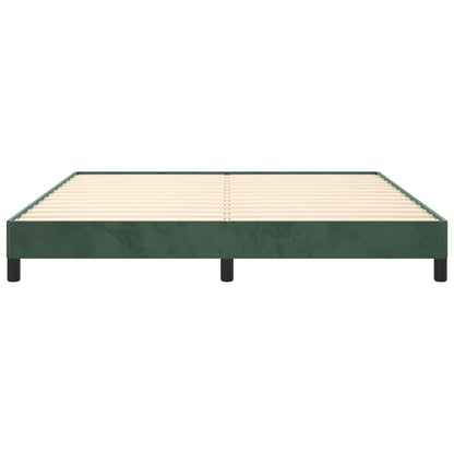 Bedframe Fluweel Donkergroen 160 x 200 cm 25 cm