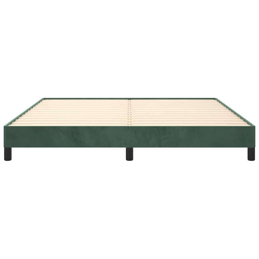 Bedframe Fluweel Donkergroen 160 x 200 cm 25 cm