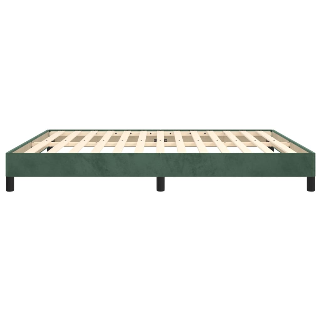 Bedframe Fluweel Donkergroen 160 x 200 cm 25 cm