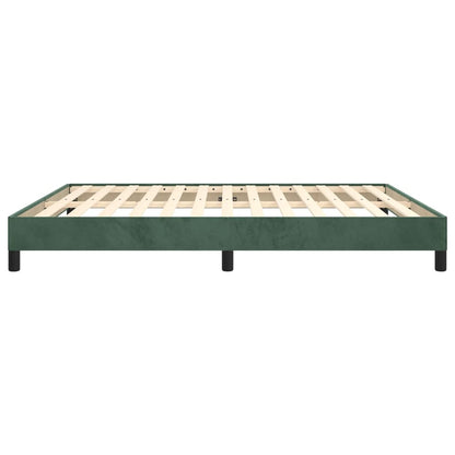 Bedframe Fluweel Donkergroen 160 x 200 cm 25 cm