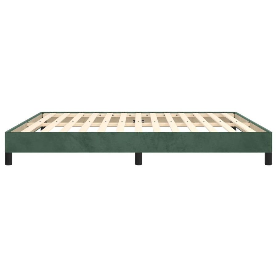 Bedframe Fluweel Donkergroen 160 x 200 cm 25 cm