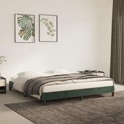 Bedframe 160x200 cm fluweel donkergroen