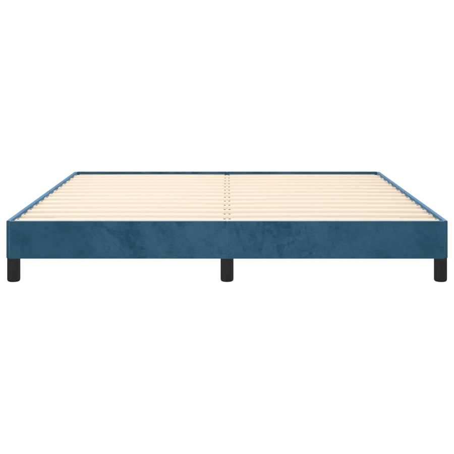 Bedframe Fluweel Donkerblauw 160 x 200 cm 25 cm