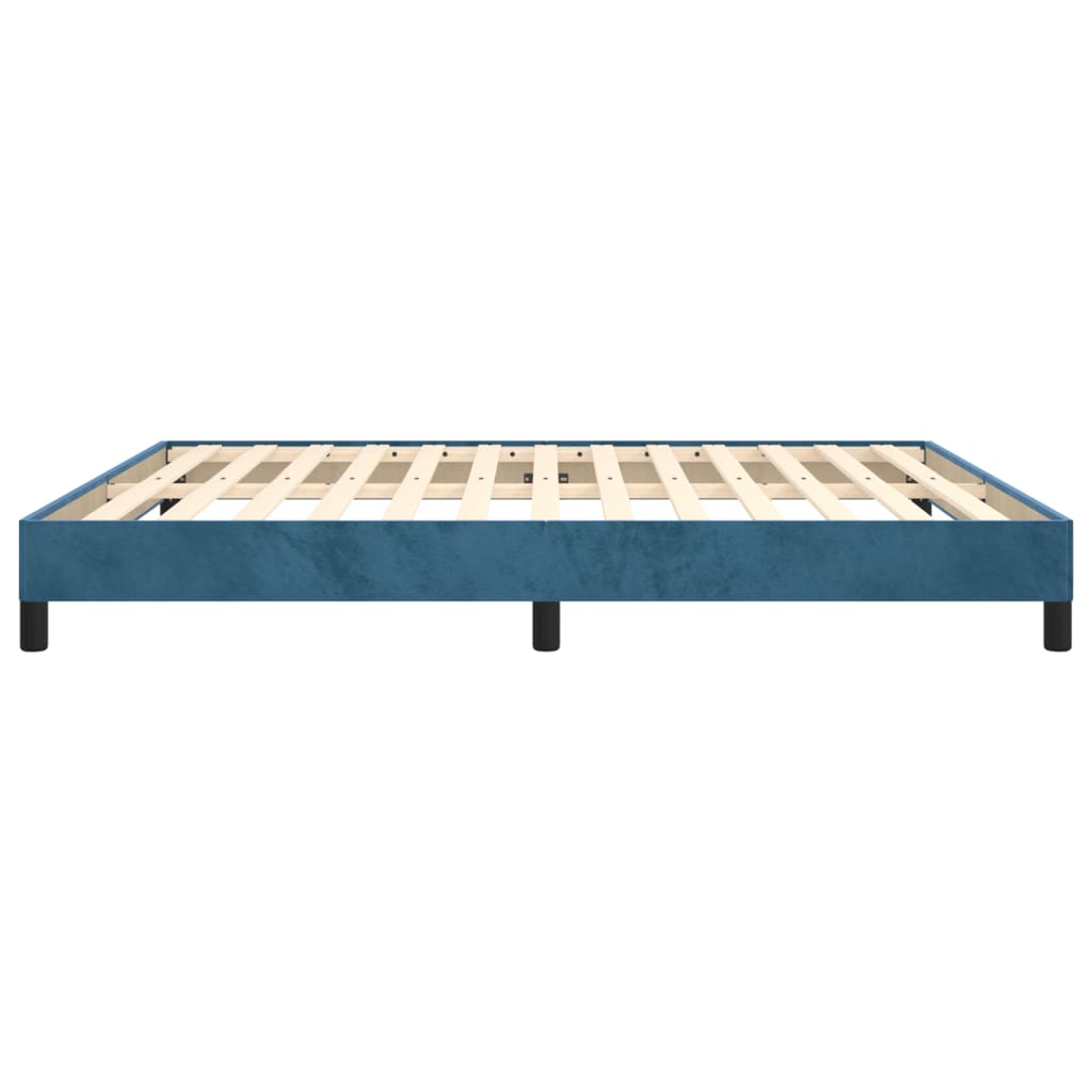Bedframe Fluweel Donkerblauw 160 x 200 cm 25 cm