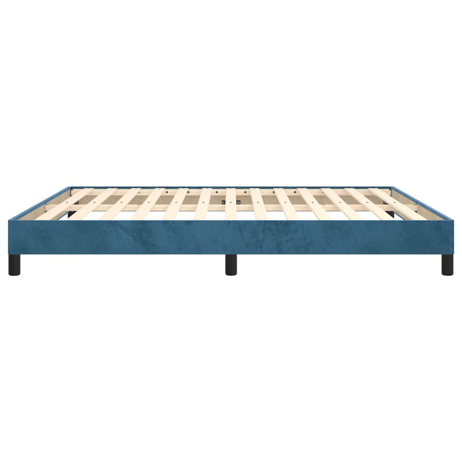 Bedframe Fluweel Donkerblauw 160 x 200 cm 25 cm