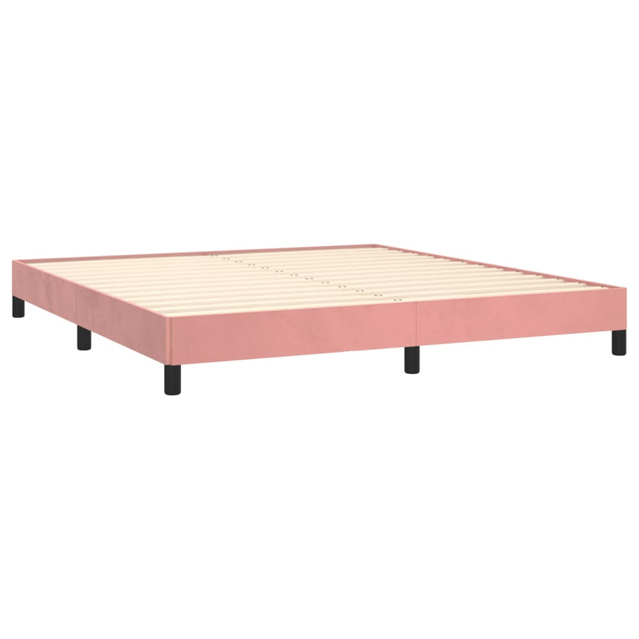 Bedframe Fluweel Roze 160 x 200 cm 25 cm