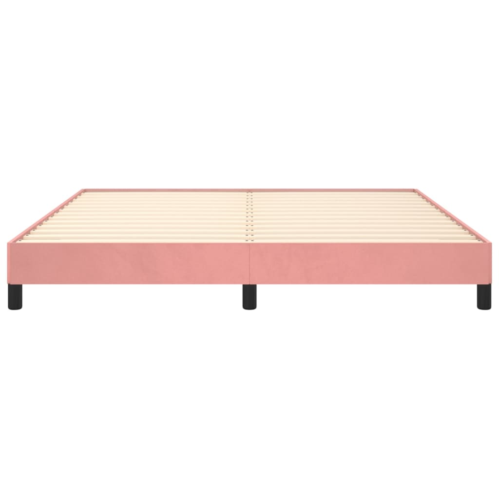 Bedframe Fluweel Roze 160 x 200 cm 25 cm