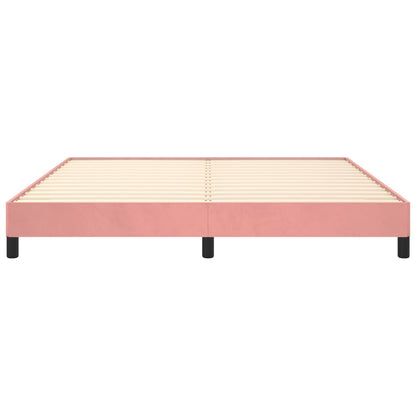 Bedframe Fluweel Roze 160 x 200 cm 25 cm