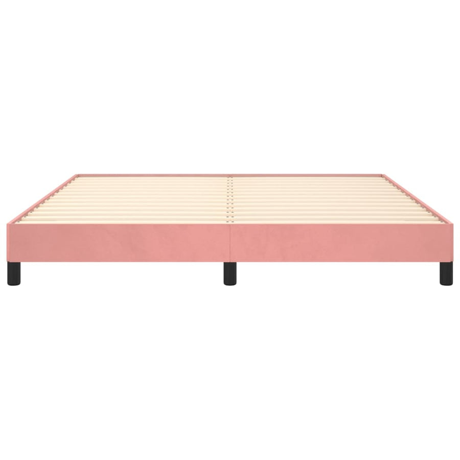 Bedframe Fluweel Roze 160 x 200 cm 25 cm
