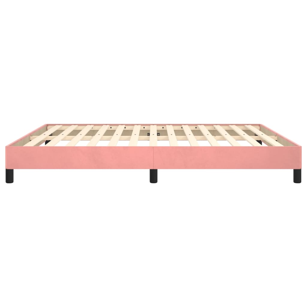Bedframe Fluweel Roze 160 x 200 cm 25 cm