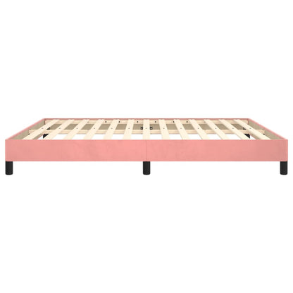 Bedframe Fluweel Roze 160 x 200 cm 25 cm