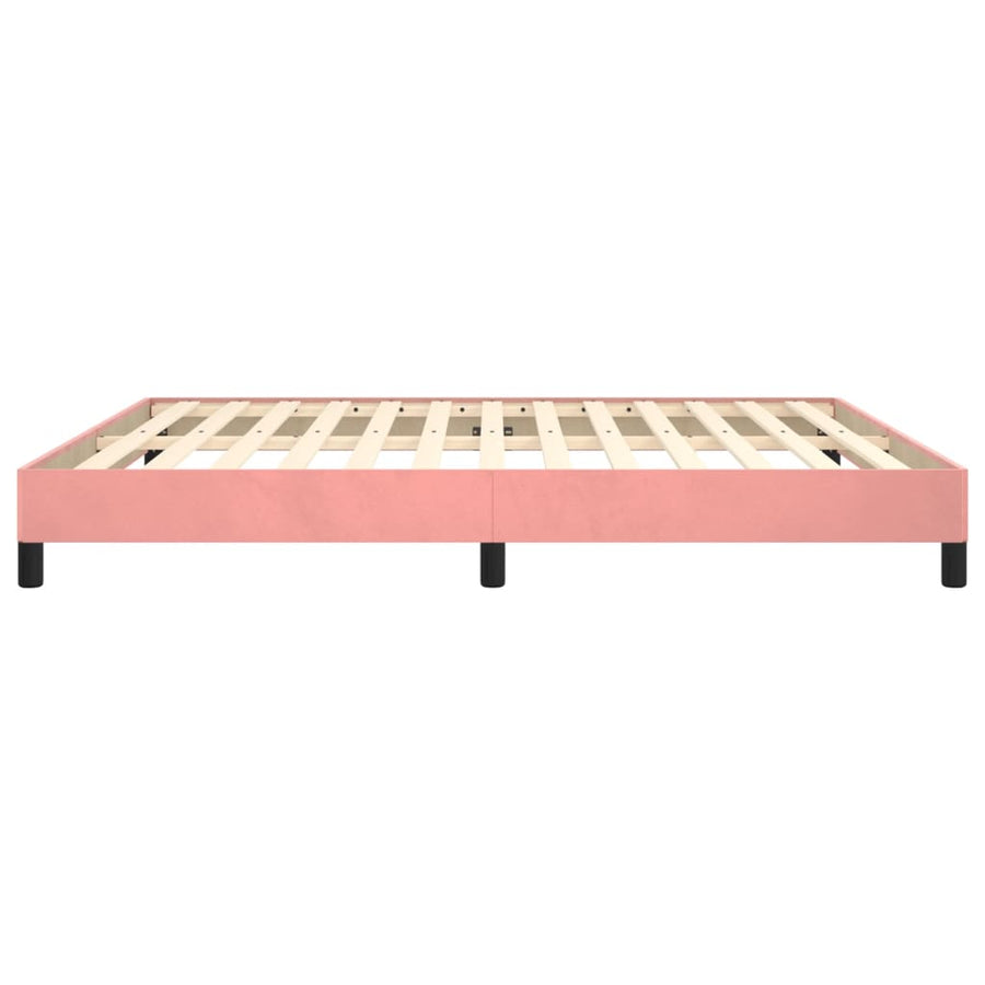 Bedframe Fluweel Roze 160 x 200 cm 25 cm