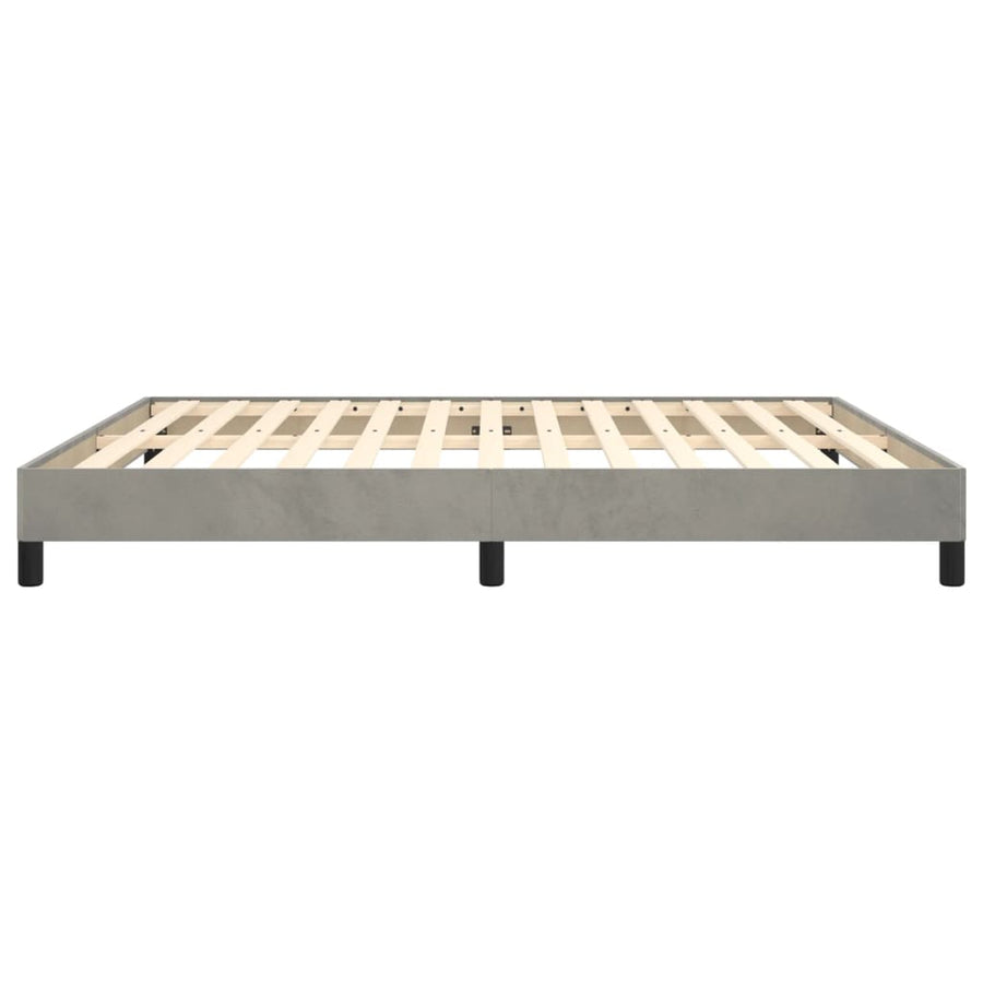Bedframe Fluweel Lichtgrijs 180 x 200 cm 25 cm