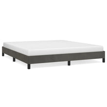 Bedframe Fluweel Donkergrijs 180 x 200 cm 25 cm