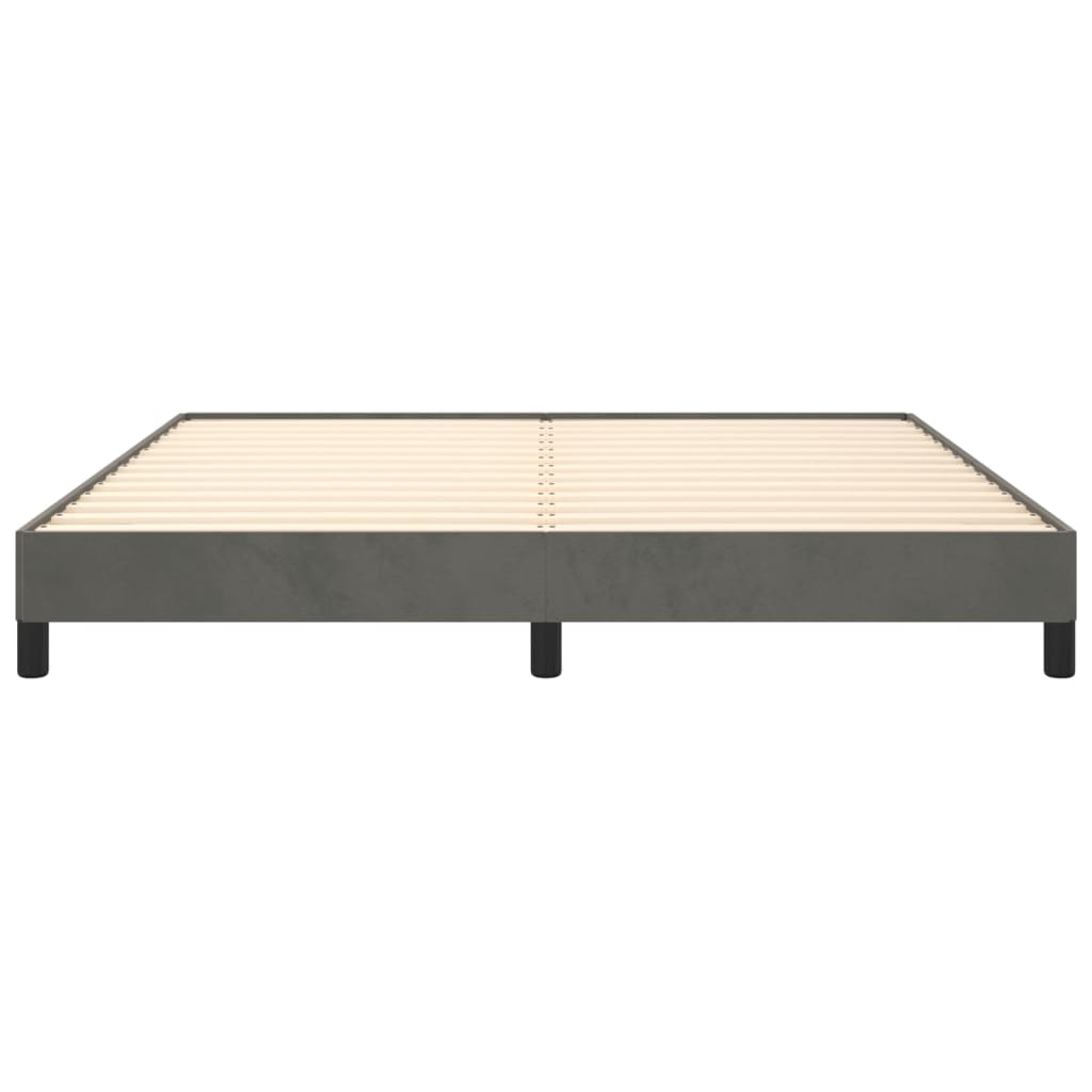 Bedframe Fluweel Donkergrijs 180 x 200 cm 25 cm