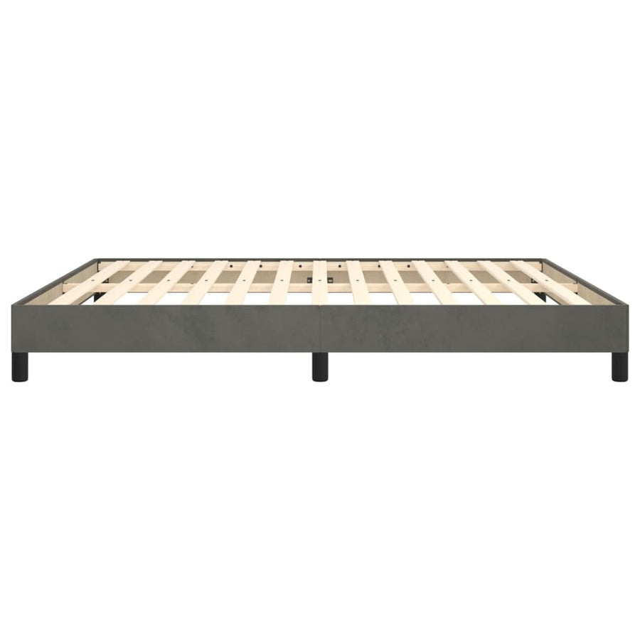 Bedframe Fluweel Donkergrijs 180 x 200 cm 25 cm