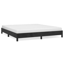 Bedframe Fluweel Zwart 180 x 200 cm 25 cm