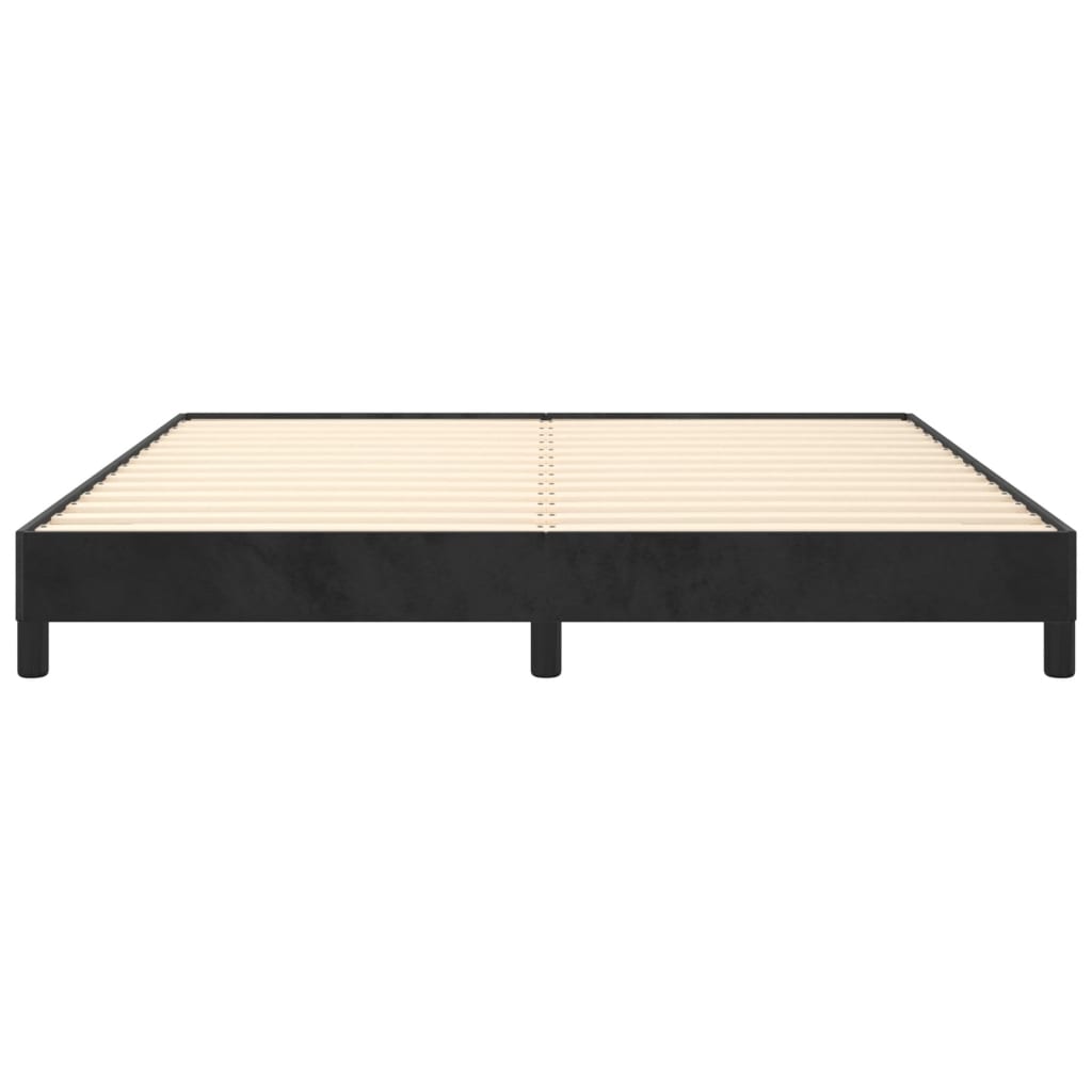 Bedframe Fluweel Zwart 180 x 200 cm 25 cm