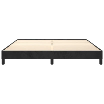 Bedframe Fluweel Zwart 180 x 200 cm 25 cm