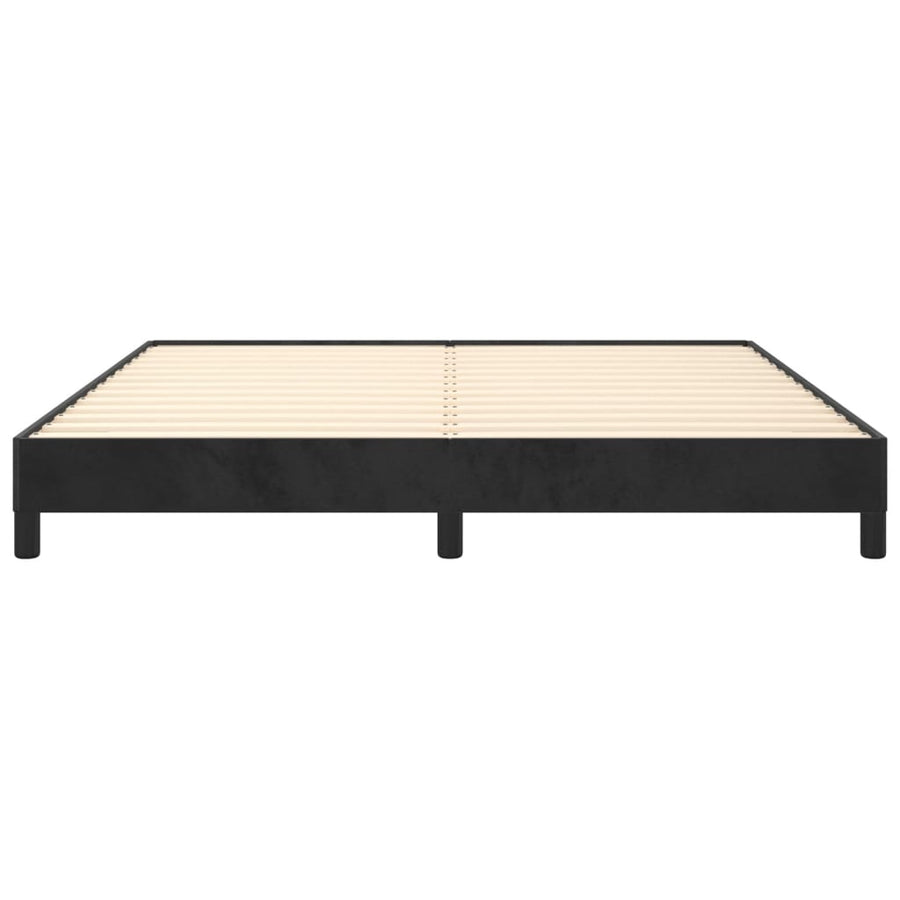 Bedframe Fluweel Zwart 180 x 200 cm 25 cm