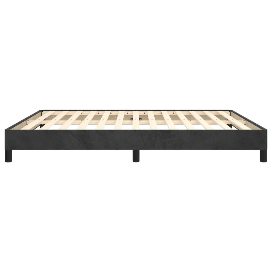 Bedframe Fluweel Zwart 180 x 200 cm 25 cm