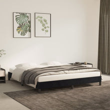 Bedframe Fluweel Zwart 180 x 200 cm 25 cm