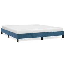Bedframe Fluweel Donkerblauw 180 x 200 cm 25 cm