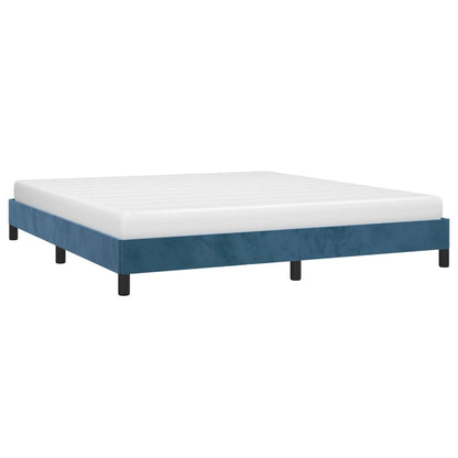 Bedframe Fluweel Donkerblauw 180 x 200 cm 25 cm