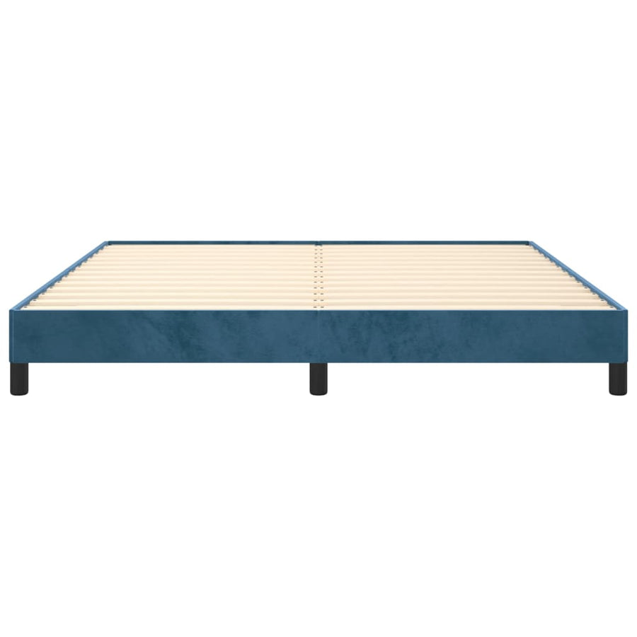 Bedframe Fluweel Donkerblauw 180 x 200 cm 25 cm